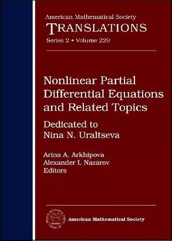 Nonlinear Partial Differential Equations and Related Topics cover