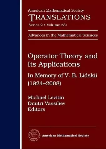 Operator Theory and Its Applications cover