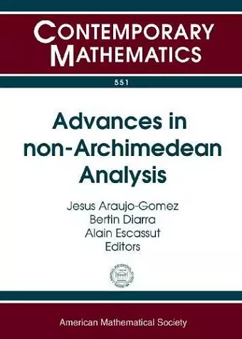 Advances in non-Archimedean Analysis cover