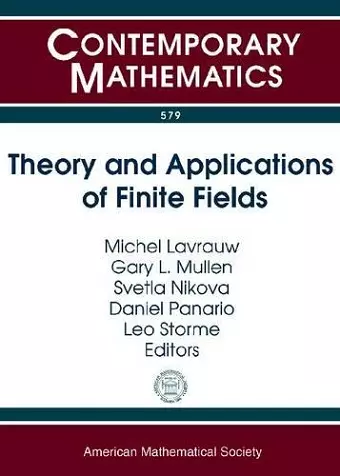 Theory and Applications of Finite Fields cover