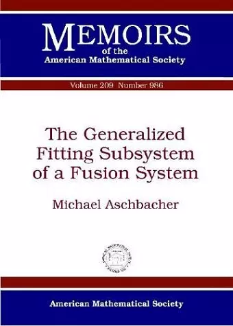The Generalized Fitting Subsystem of a Fusion System cover