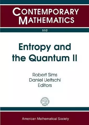 Entropy and the Quantum II cover