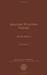 Analytic Function Theory, Volume I cover