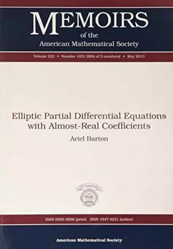 Elliptic Partial Differential Equations with Almost-Real Coefficients cover