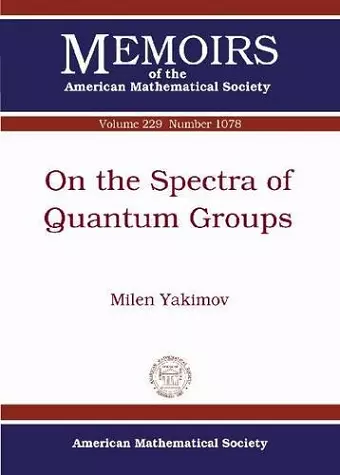 On the Spectra of Quantum Groups cover