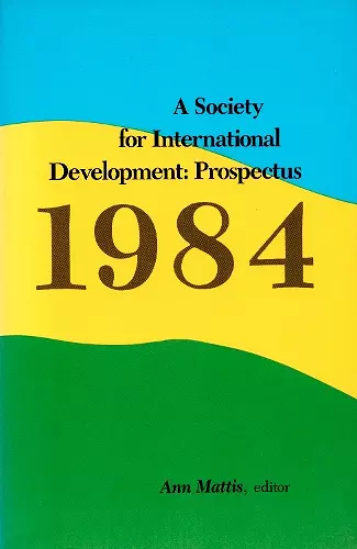 A Society for International Development cover