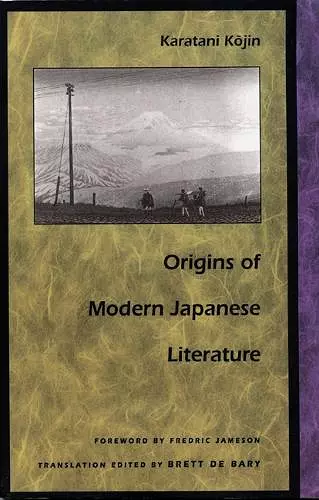 Origins of Modern Japanese Literature cover