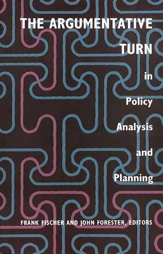 The Argumentative Turn in Policy Analysis and Planning cover