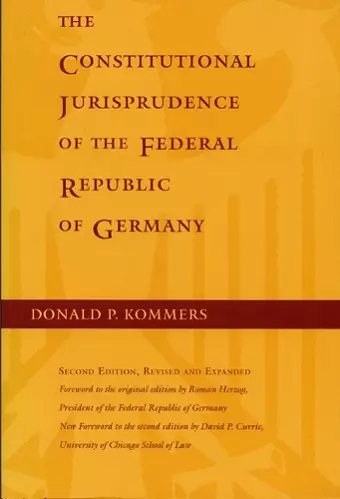 The Constitutional Jurisprudence of the Federal Republic of Germany, 2nd ed. cover