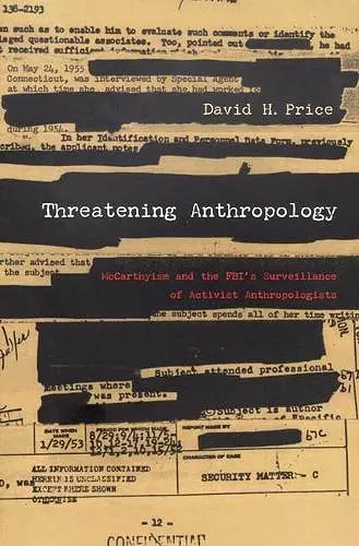 Threatening Anthropology cover