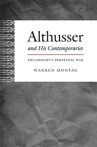 Althusser and His Contemporaries cover