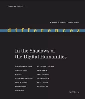 In the Shadows of the Digital Humanities cover