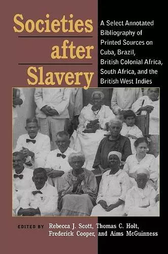 Societies After Slavery cover