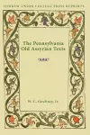 The Pennsylvania Old Assyrian Texts cover