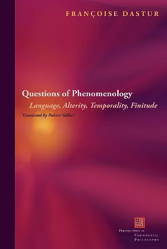 Questions of Phenomenology cover