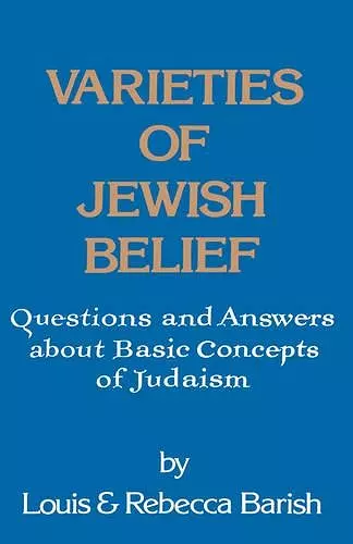 Varieties of Jewish Belief cover