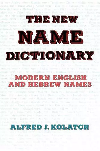 The New Name Dictionary cover