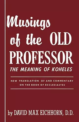 Musings of the Old Professor cover