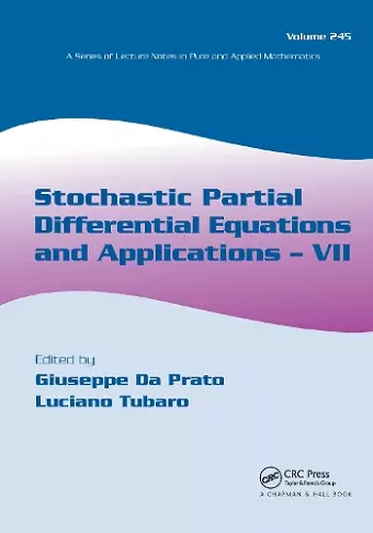 Stochastic Partial Differential Equations and Applications - VII cover