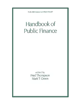 Handbook of Public Finance cover