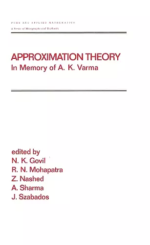 Approximation Theory cover