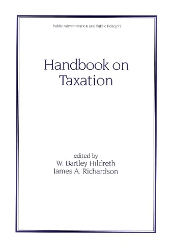 Handbook on Taxation cover