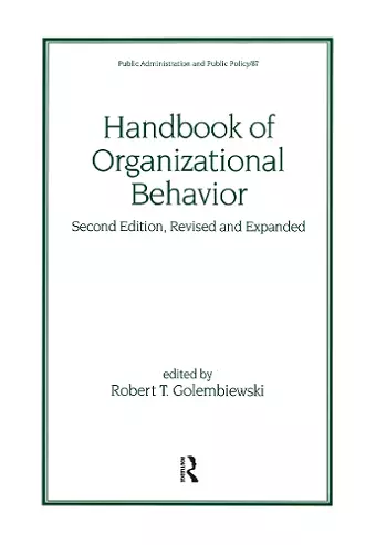 Handbook of Organizational Behavior, Revised and Expanded cover