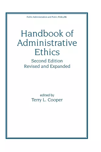 Handbook of Administrative Ethics cover