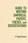 Guide to Writing Empirical Papers, Theses, and Dissertations cover