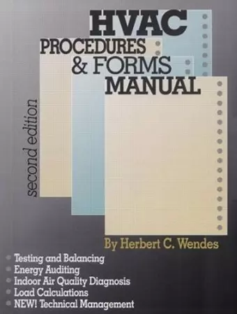 HVAC Procedures & Forms Manual, Second Edition cover