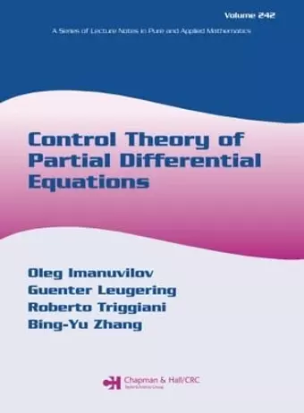 Control Theory of Partial Differential Equations cover