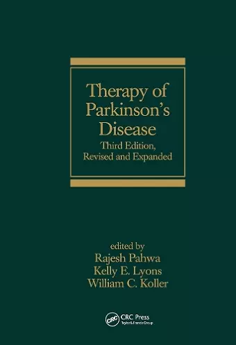 Therapy of Parkinson's Disease cover