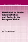 Handbook of Public Administration and Policy in the European Union cover