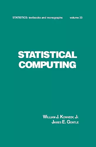 Statistical Computing cover