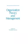 Organization Theory and Management cover