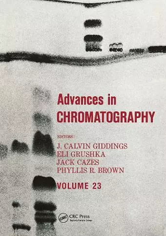 Advances in Chromatography cover