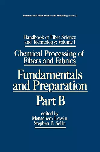 Handbook of Fiber Science and Technology: Volume 1 cover