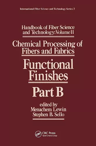 Handbook of Fiber Science and Technology Volume 2 cover