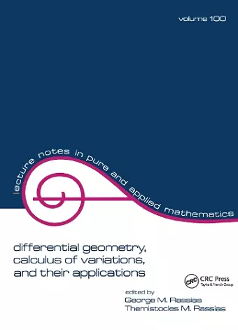 Differential Geometry, Calculus of Variations, and Their Applications cover