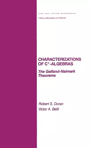 Characterizations of C* Algebras cover