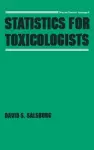 Statistics for Toxicologists cover