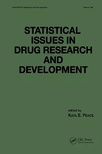 Statistical Issues in Drug Research and Development cover