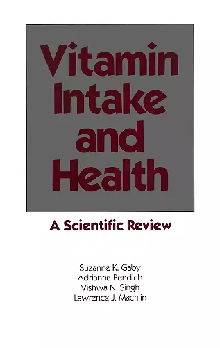 Vitamin Intake and Health cover