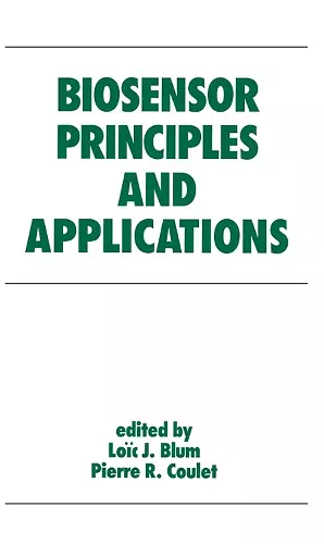 Biosensor Principles and Applications cover