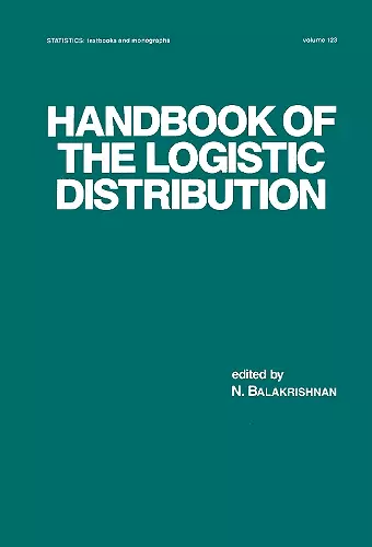 Handbook of the Logistic Distribution cover