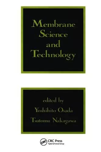 Membrane Science and Technology cover