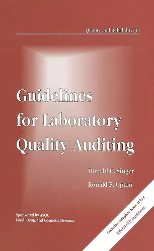 Guidelines for Laboratory Quality Auditing cover