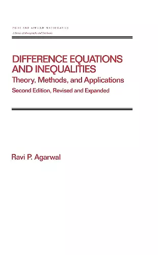 Difference Equations and Inequalities cover