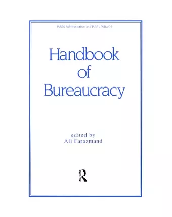 Handbook of Bureaucracy cover