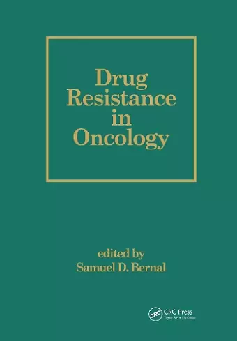 Drug Resistance in Oncology cover